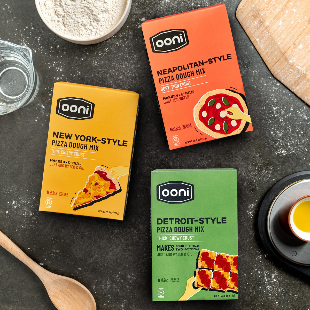 Ooni Neapolitan Dough Mix reflects chef-inspired blend for home cooking.