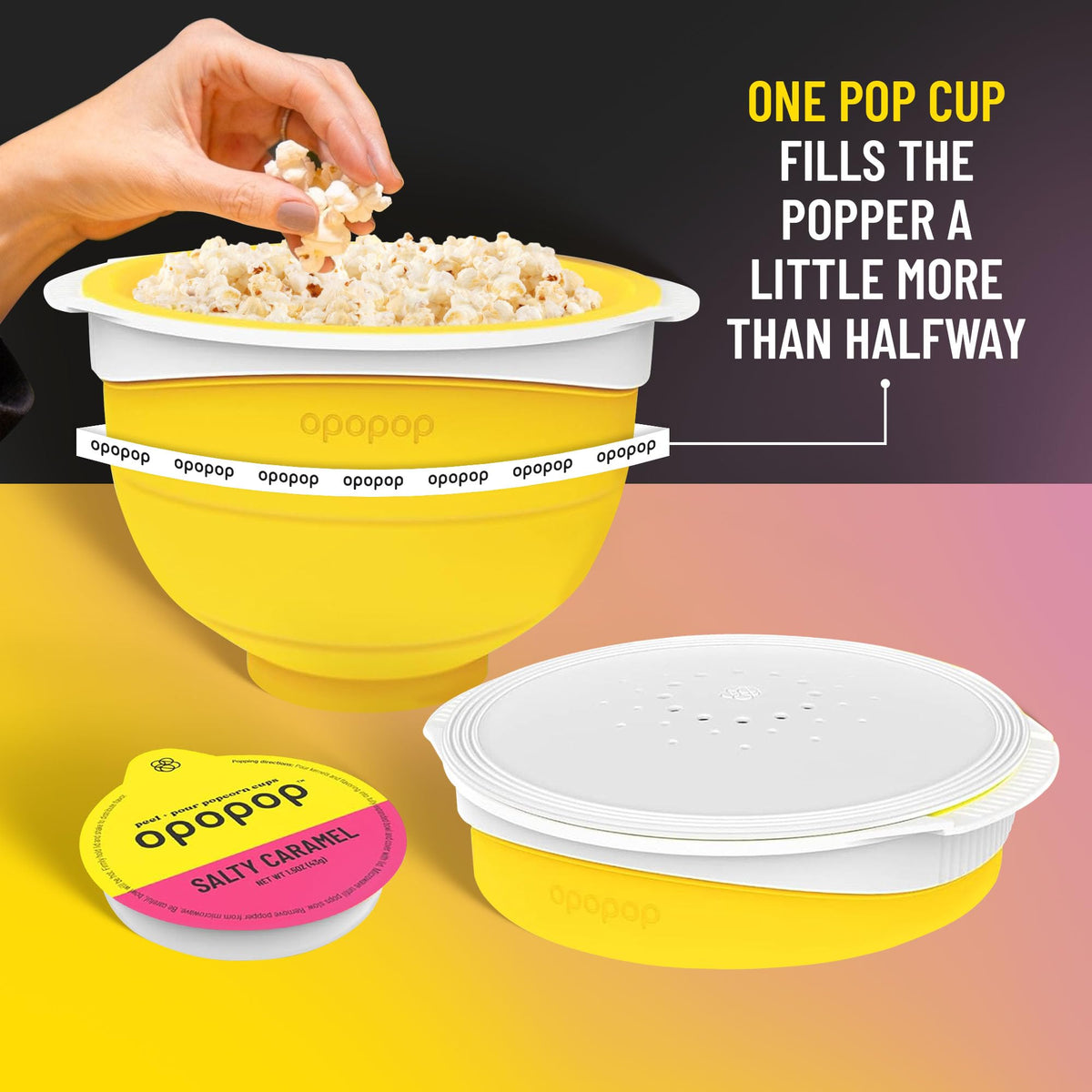 Opopop gluten-free non-GMO popcorn profile supports dietary choices.