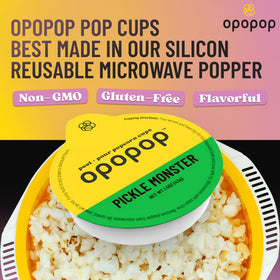 Opopop microwave pop cups setup for quick, mess-free prep.
