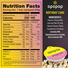 Opopop microwave pop process with peel-and-pour lid