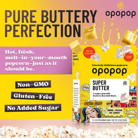 Opopop popcorn popping in microwave captures anticipation of fresh flavor