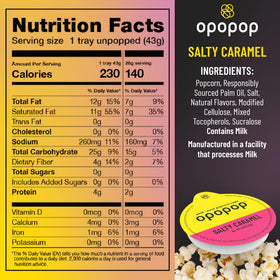 Opopop salted caramel close-up highlights rich aroma and crunch.