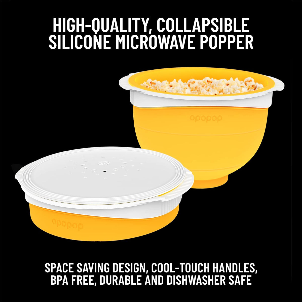 Opopop Super Butter popcorn cups deliver rich flavor in a convenient cup.