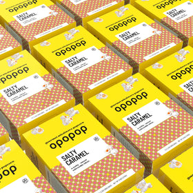 Opopop traditional microwave popcorn bags shown for easy prep