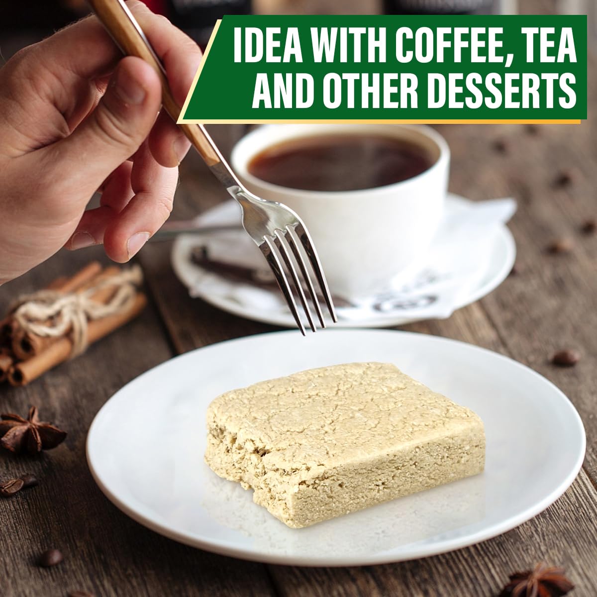 Oppenheimer USA vanilla halva bars highlight natural tahini.