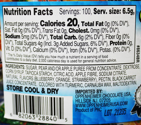 Oppenheimer USA label highlights kosher and gluten-free attributes for a dietary-friendly snack.