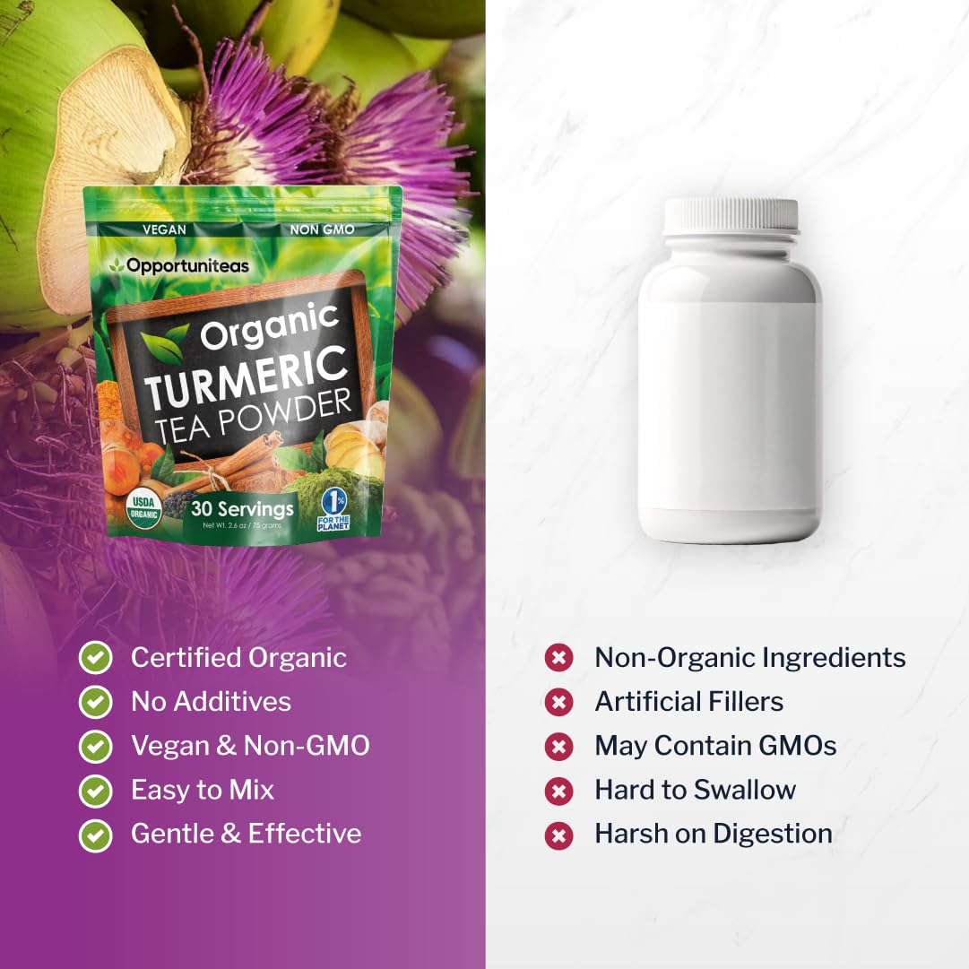 Opportuniteas energy-boosting tea for a smooth, caffeine-free pick-me-up.