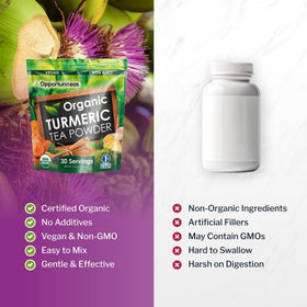 Opportuniteas energy-boosting tea for a smooth, caffeine-free pick-me-up.