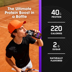 Optimum Nutrition 40g Protein Shake convenient bottle for travel and workouts.