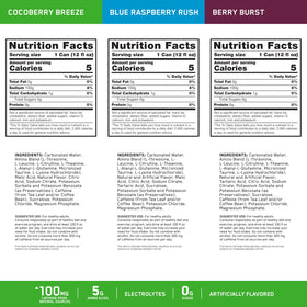 Optimum Nutrition Amino Energy label close-up highlighting zero sugar.