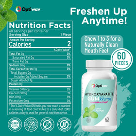 Optiwav Nano Hydroxyapatite gum cool mint glow inviting daily use