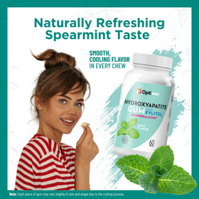 Optiwav Nano Hydroxyapatite gum ingredients scene with natural minerals