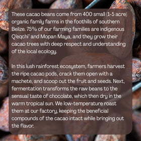 Ora Pure cacao texture close-up, highlighting nibs and energy-boosting snack