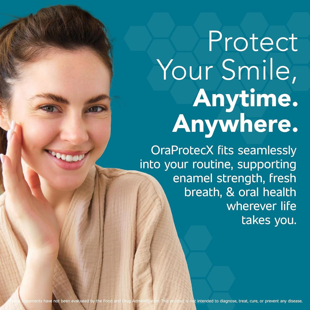 OraProtecX after-use breath feels refreshed and confident.