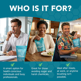 OraProtecX on-the-go usage for quick daily care.