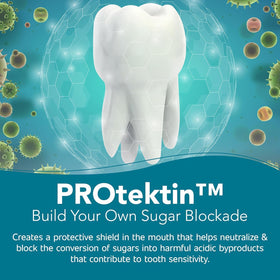 OraProtecX tablet-to-gum transition demonstrates rapid mineral release.