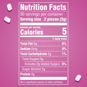 Bulk packaging of Orbit Bubblemint emphasizes value and convenience.