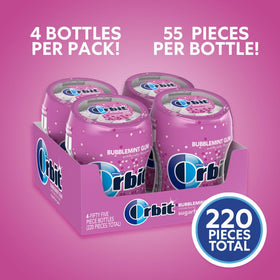 Orbit Bubblemint four-bottles display for bulk convenience