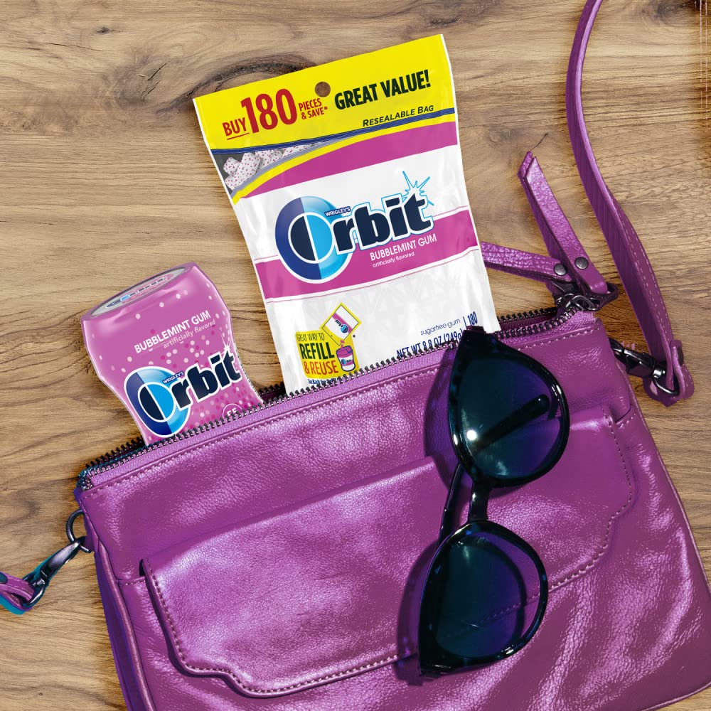 Gift-ready Orbit Bubblemint bulk pack for celebrations.