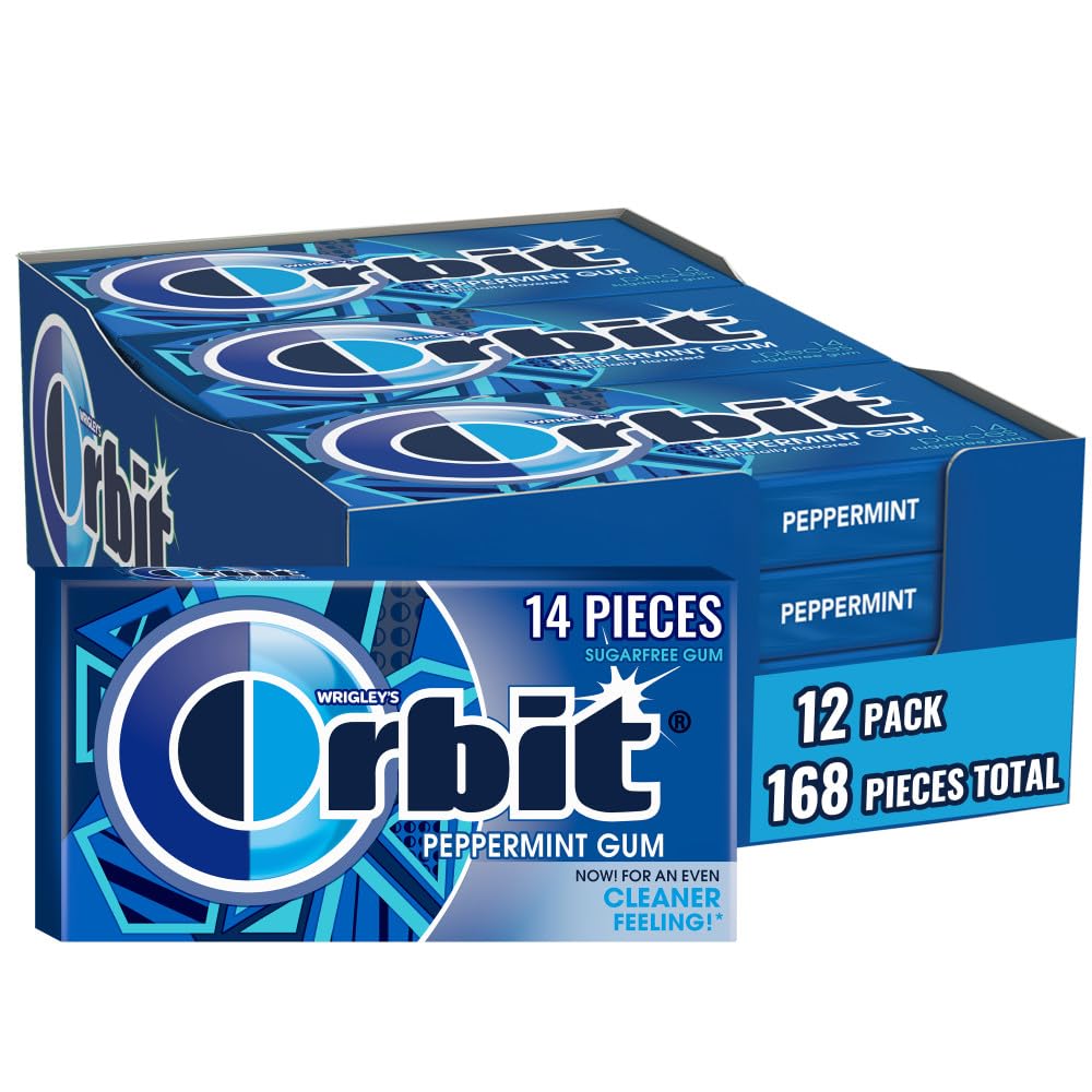 Orbit Peppermint gum bulk pack on display for easy stocking and gifting