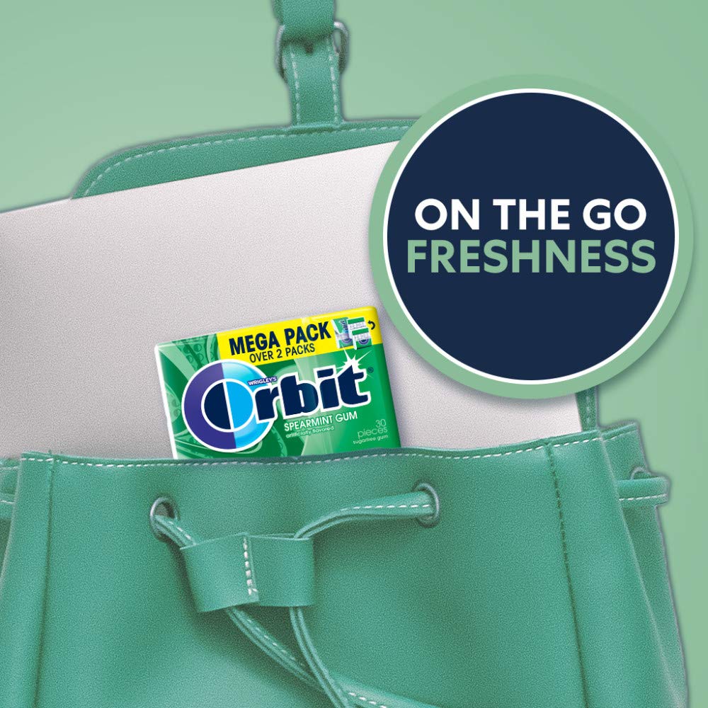 Orbit Spearmint mega packs displayed for pantry storage and gifting.