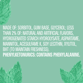 Orbit Sweet Mint sugar-free gum ADA seal of acceptance highlights oral-care benefits