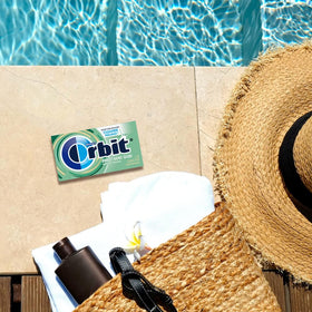 Orbit Sweet Mint gum travel-friendly pack ready for on-the-go breath control