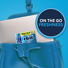 Orbit travel gum dispensing from pocket for easy access on the go