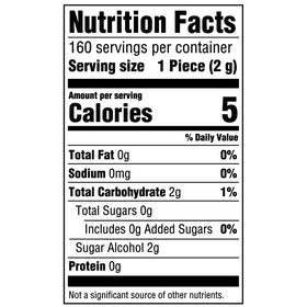 Orbit White Peppermint Sugarfree Gum bulk pack on shelf for quick refresh