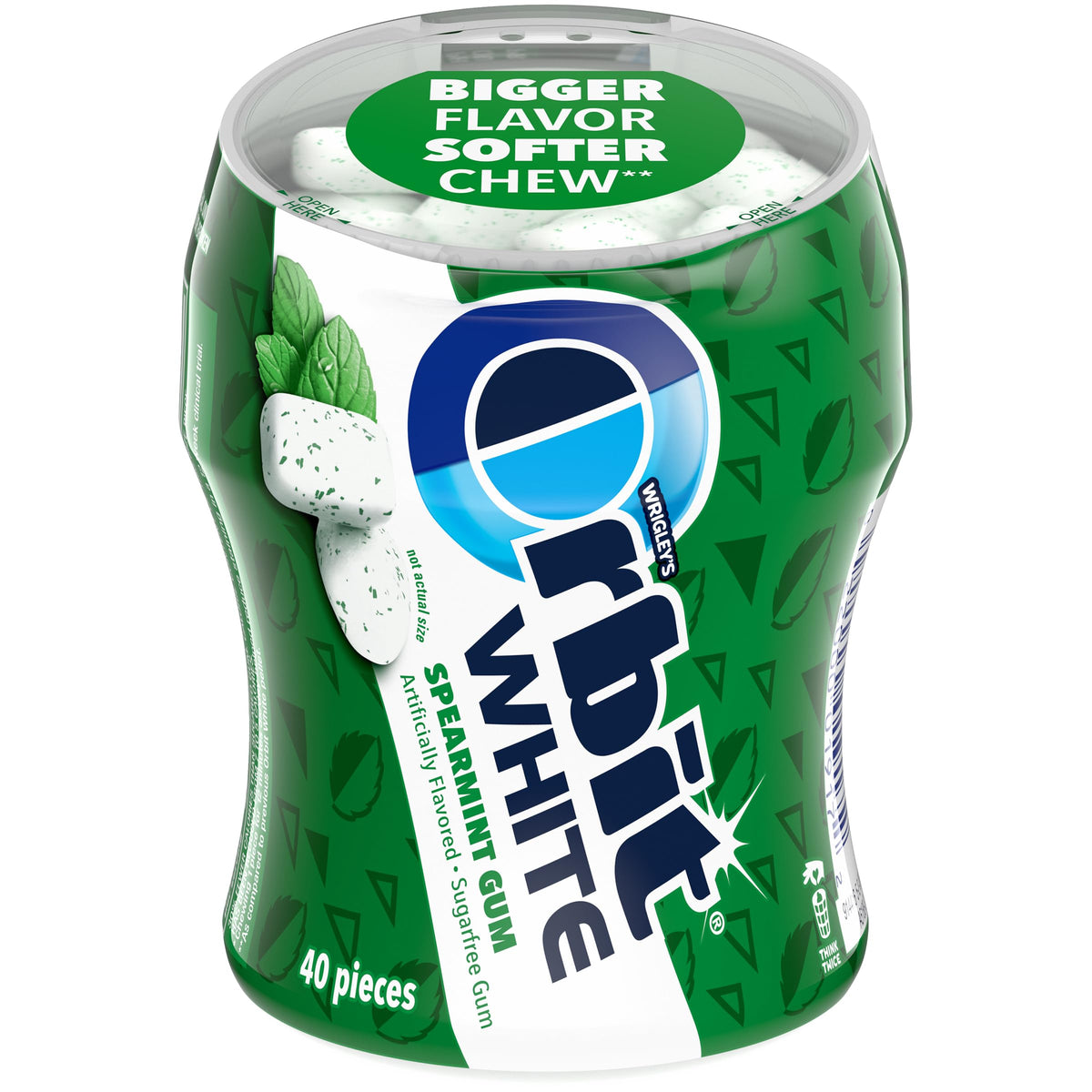 Orbit White Spearmint gum 40-piece pack keeps minty flavor ready for meetings