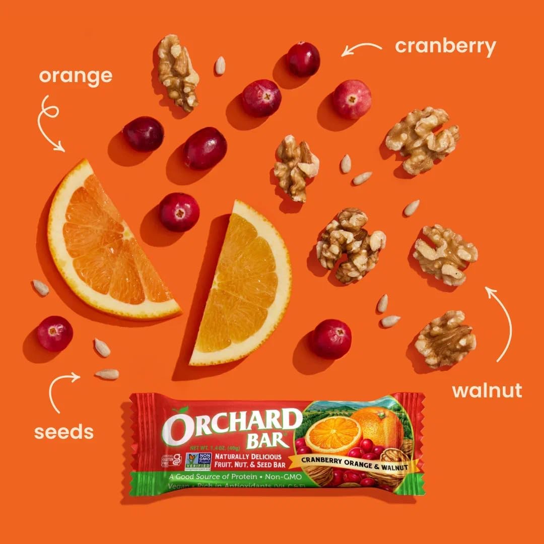 Orchard Bar Non-GMO label on packaging