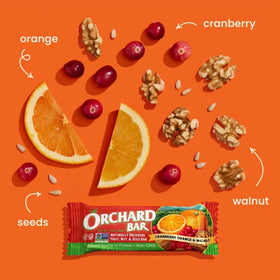 Orchard Bar Non-GMO label on packaging
