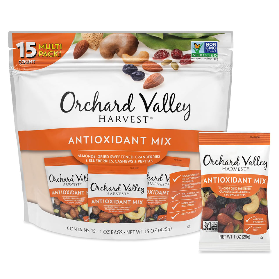 Orchard Valley Harvest Antioxidant Mix front-pack view, convenient on-the-go snack