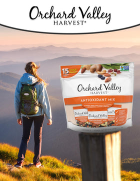 Orchard Valley Harvest Antioxidant Mix on-the-go lifestyle snack in action