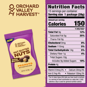 Orchard Valley Harvest Peanut Butter Coated Peanuts 1oz – crunchy, satisfying bite