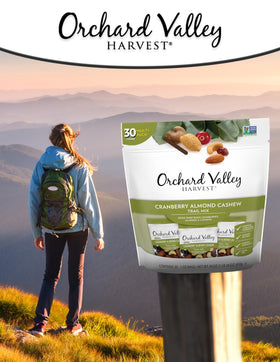 Orchard Valley Harvest trail mix on-the-go snack ideal for office, school, or travel breaks.