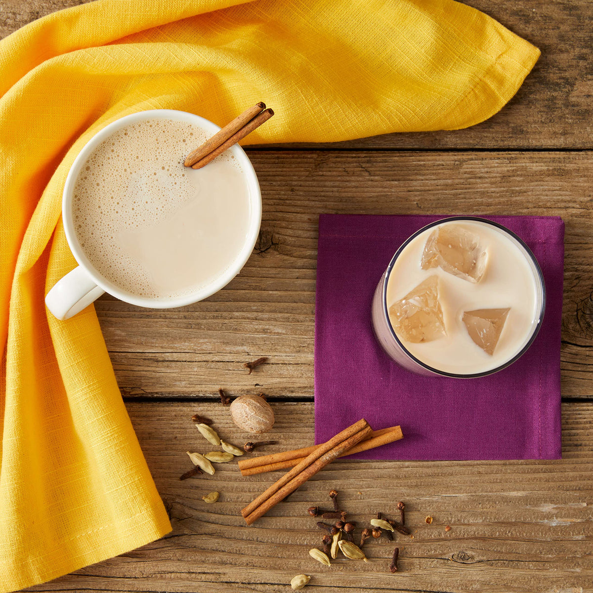 Oregon Chai label highlights organic and sustainable sourcing.