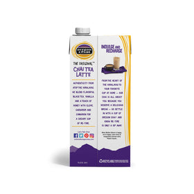 Vanilla and honey notes swirl with Oregon Chai Original concentrate for a creamy beverage.