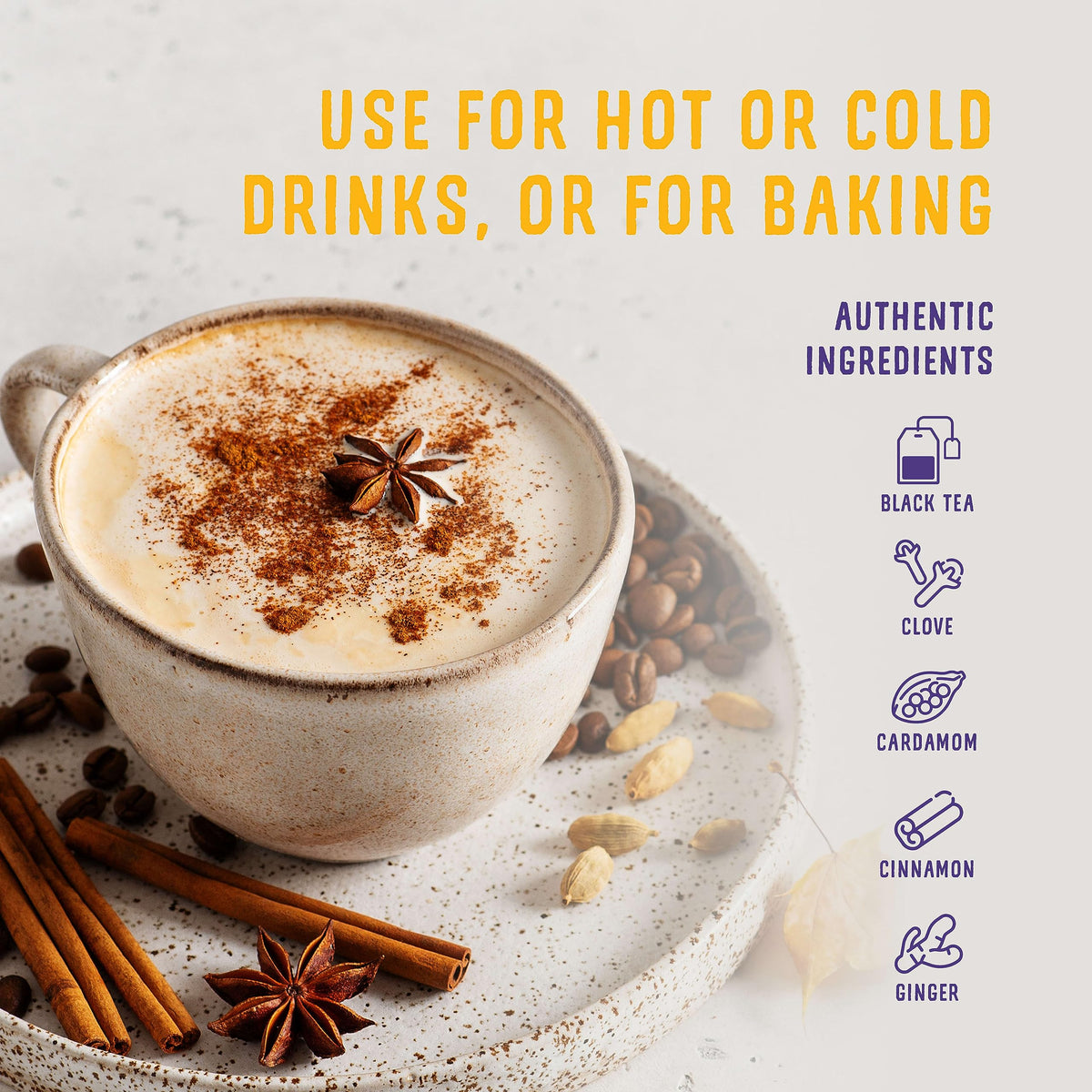Hot chai latte prepared with Oregon Chai Original concentrate in a cozy mug.