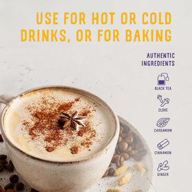 Chilled chai latte over ice using Oregon Chai concentrate