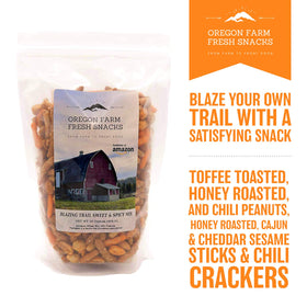 OREGON FARM FRESH SNACKS Blazing Trail honey sesame sticks add subtle sweetness.