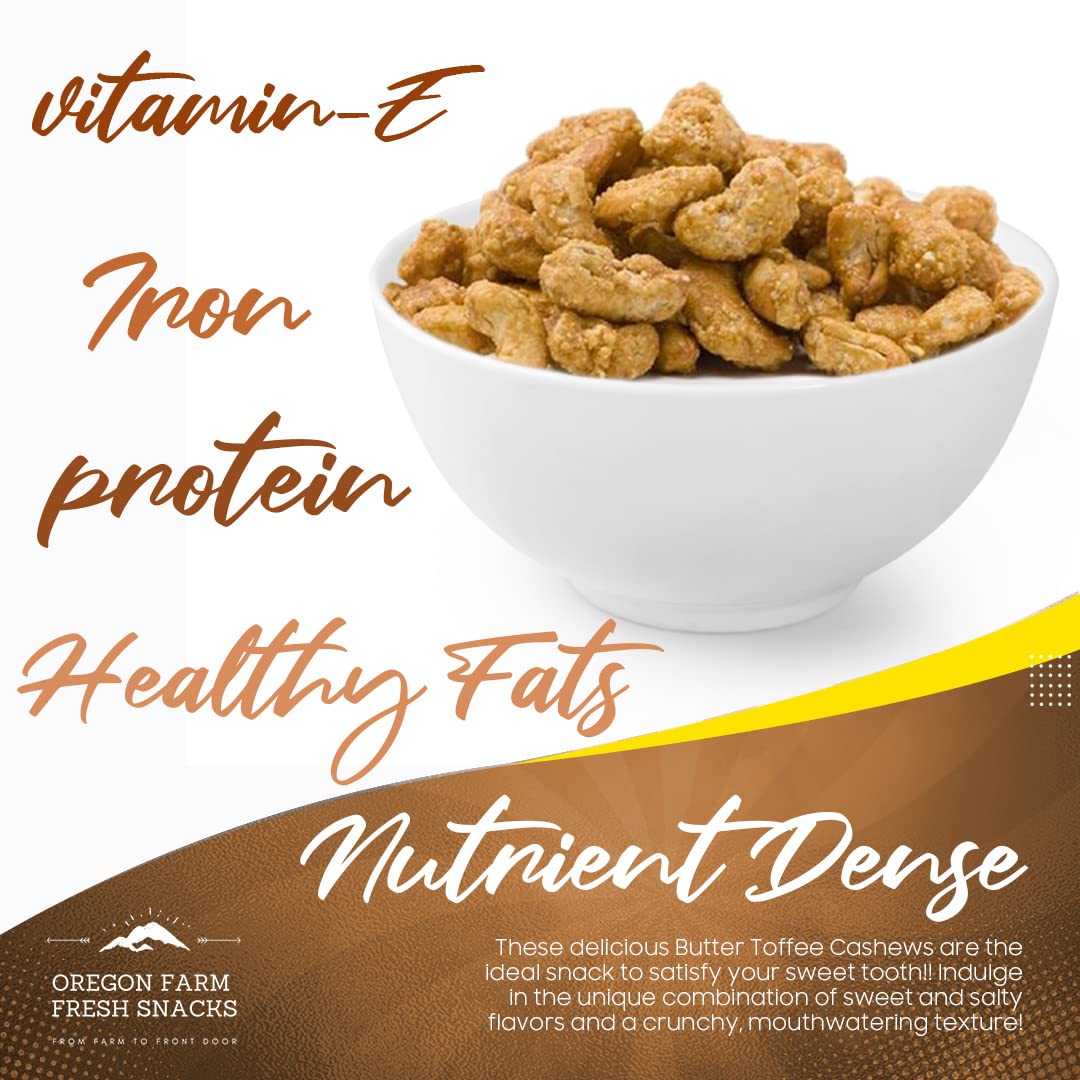 Gift-ready Butter Toffee Cashews perfect for gifting