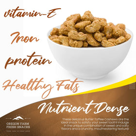 Gift-ready Butter Toffee Cashews perfect for gifting