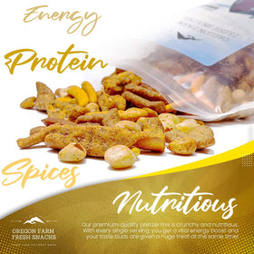Oregon Farm Fresh Snacks Crater Lake Crunch almonds and seeds provide texture.