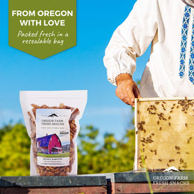 Oregon Farm Fresh Snacks local Oregon-made label on packaging