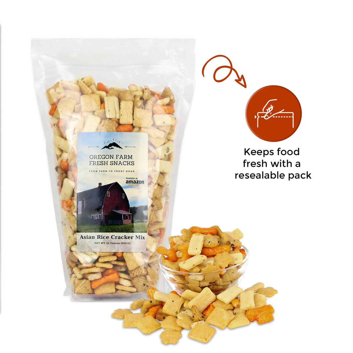 OREGON FARM FRESH SNACKS salad-toppers sprinkle on greens for savory crunch