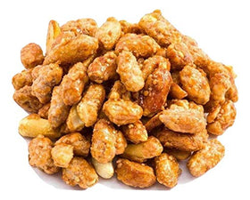 Oregon Farm Fresh Snacks Toffee Peanuts packaging shows rich butter toffee coating and ready-to-snack appeal