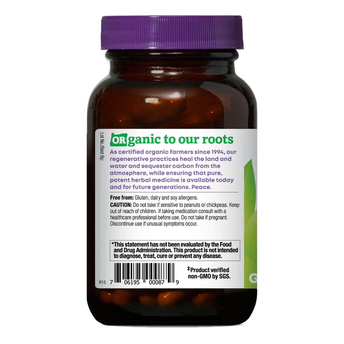 Oregon's Wild Harvest fenugreek packaging with Oregon Tilth logo showing organic certification