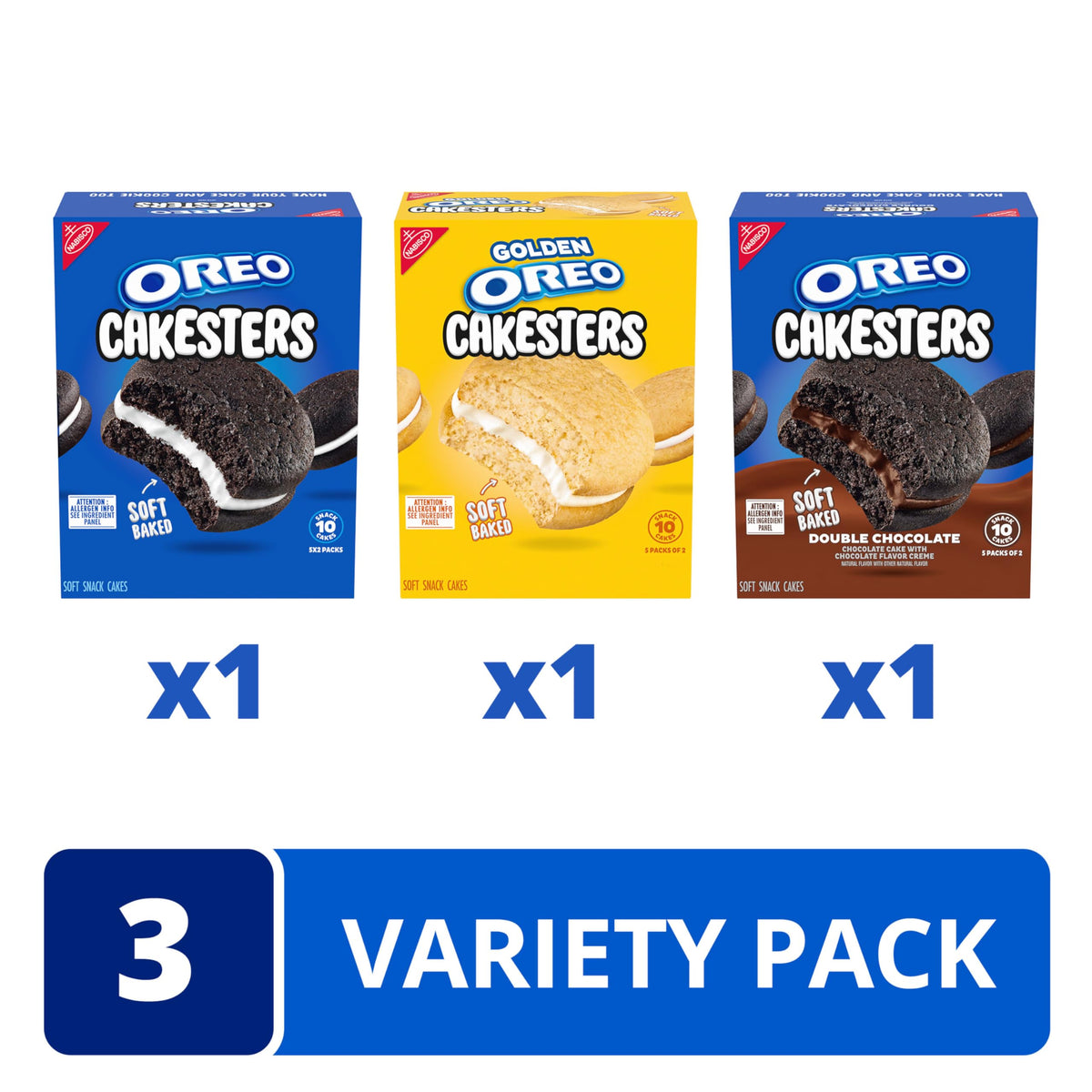 OREO Cakesters Golden Snack Cakes box ideal for lunchboxes and after-school treats.
