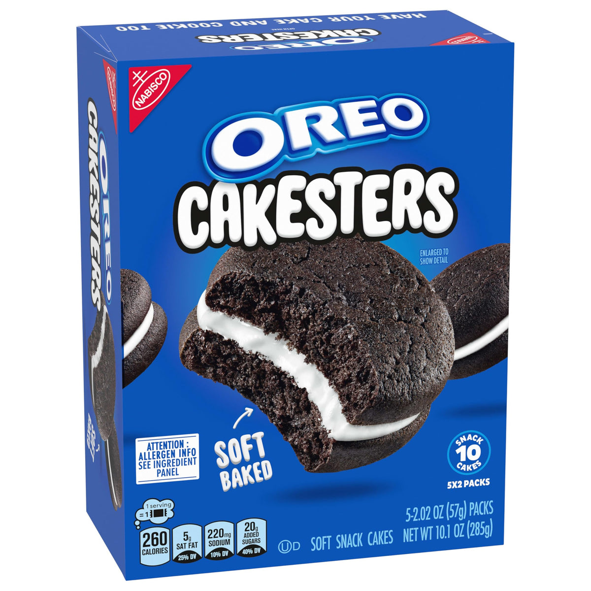 OREO Cakesters on-the-go pack ready for travel snacking.